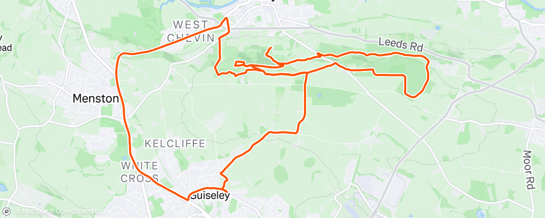Map of the activity, Morning Run
