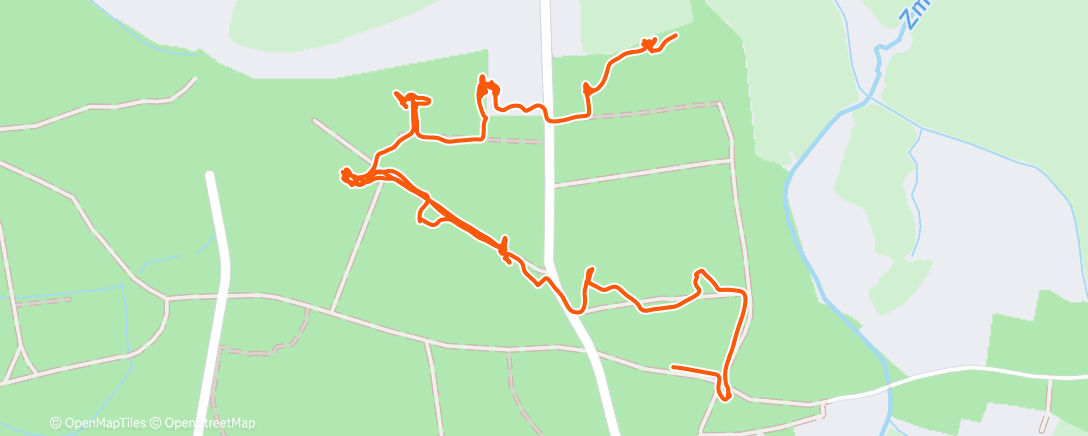 Map of the activity, Afternoon Walk