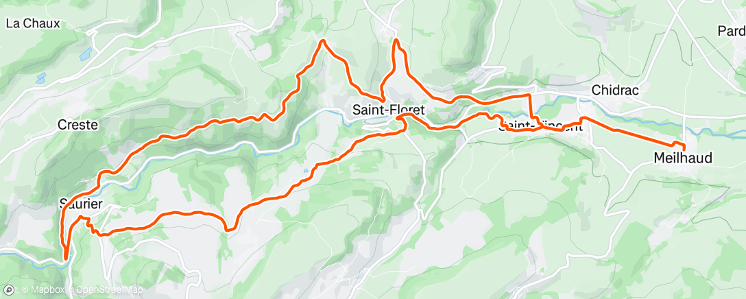 Mappa dell'attività Petite boucle VTT 🐗🌧️