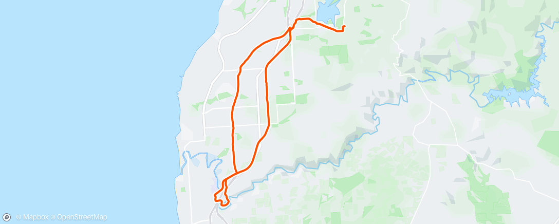 Map of the activity, Morning Ride