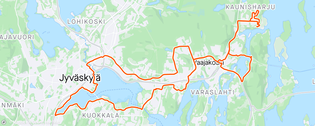 Map of the activity, Jalkojen heiluttelu