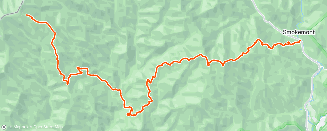 Map of the activity, Afternoon Hike