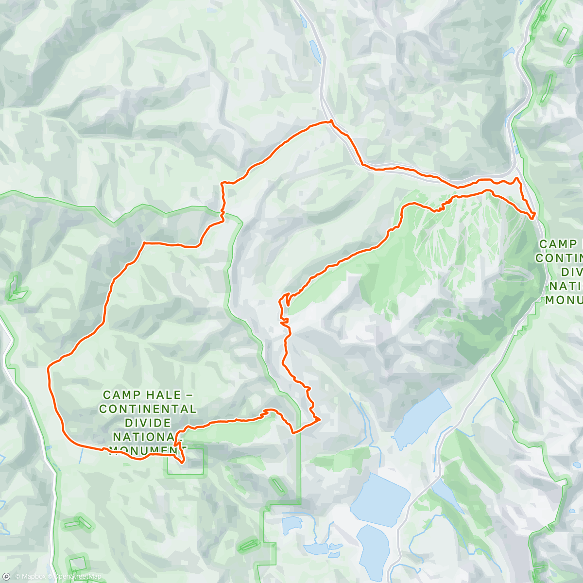 Map of the activity, Dirty Copper Triangle