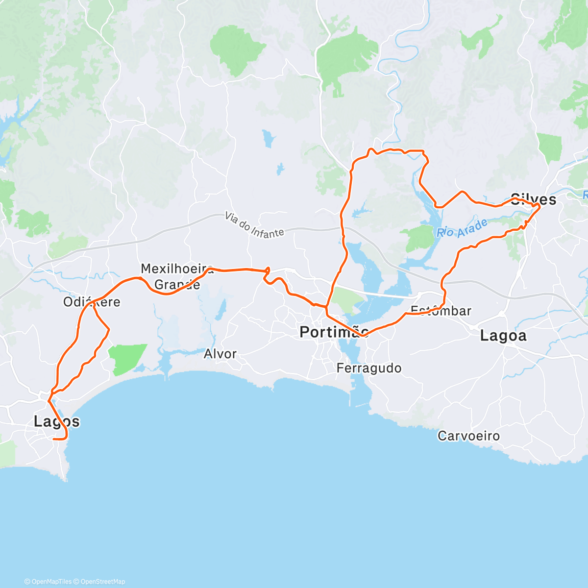 Карта физической активности (Von Lagos nach Silves)