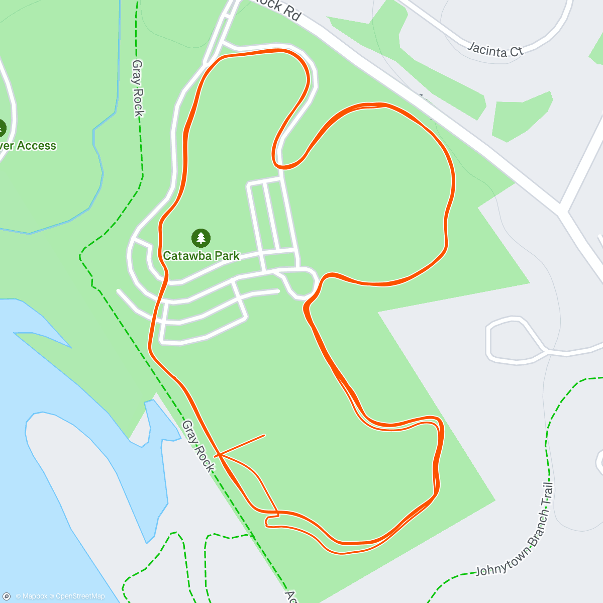 Map of the activity, Morning Run