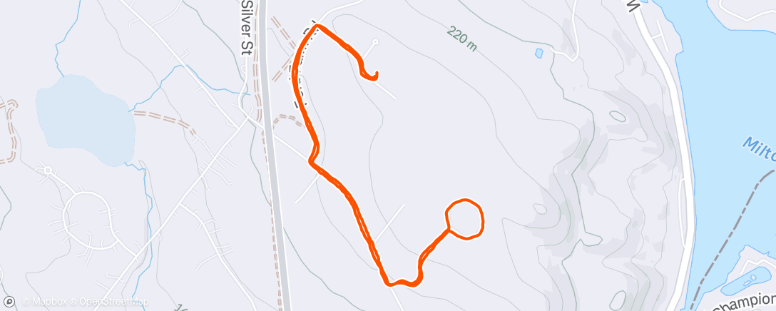 Map of the activity, Evening Walk
