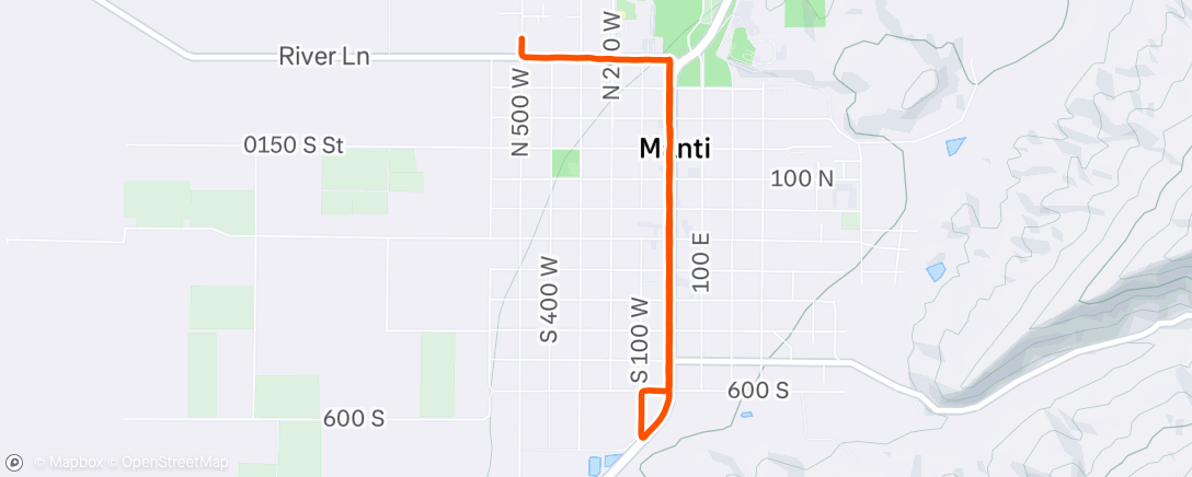 Map of the activity, Morning Run with my little buddy!