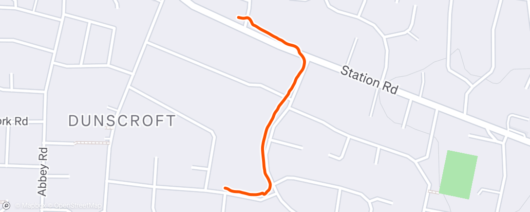 Map of the activity, Morning Walk