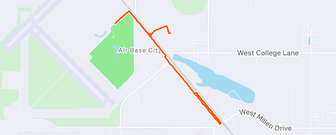 Карта физической активности (Afternoon Run)