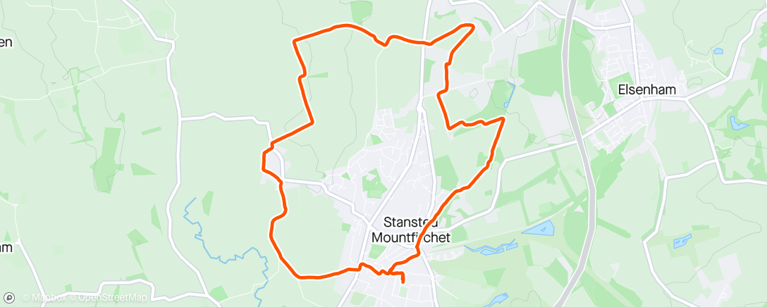 Map of the activity, Morning trails with Ernie