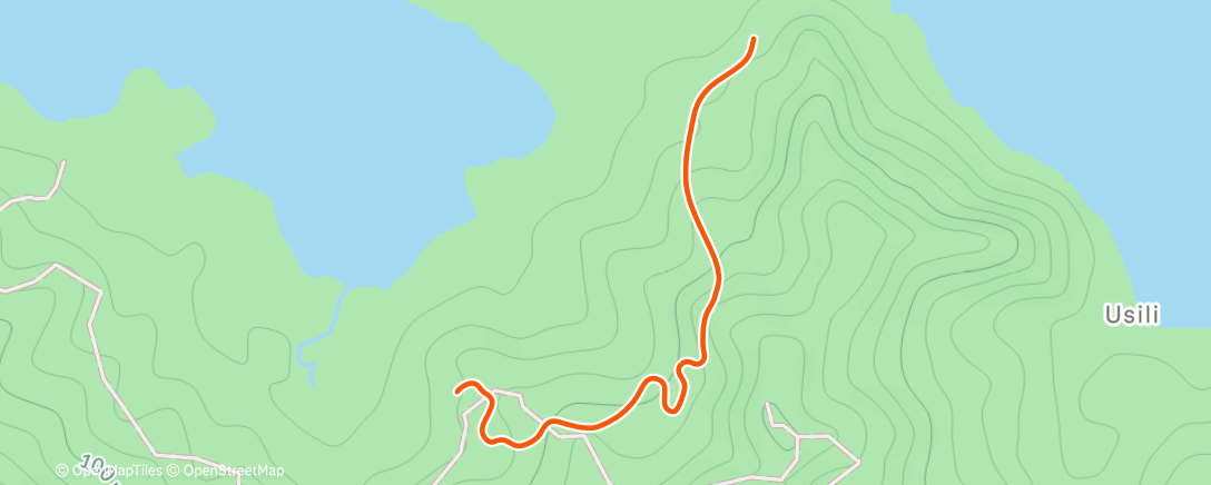 Map of the activity, Zwift: 4x4m Tempo Intervals Run - AI Endurance on Jungle Circuit in Watopia