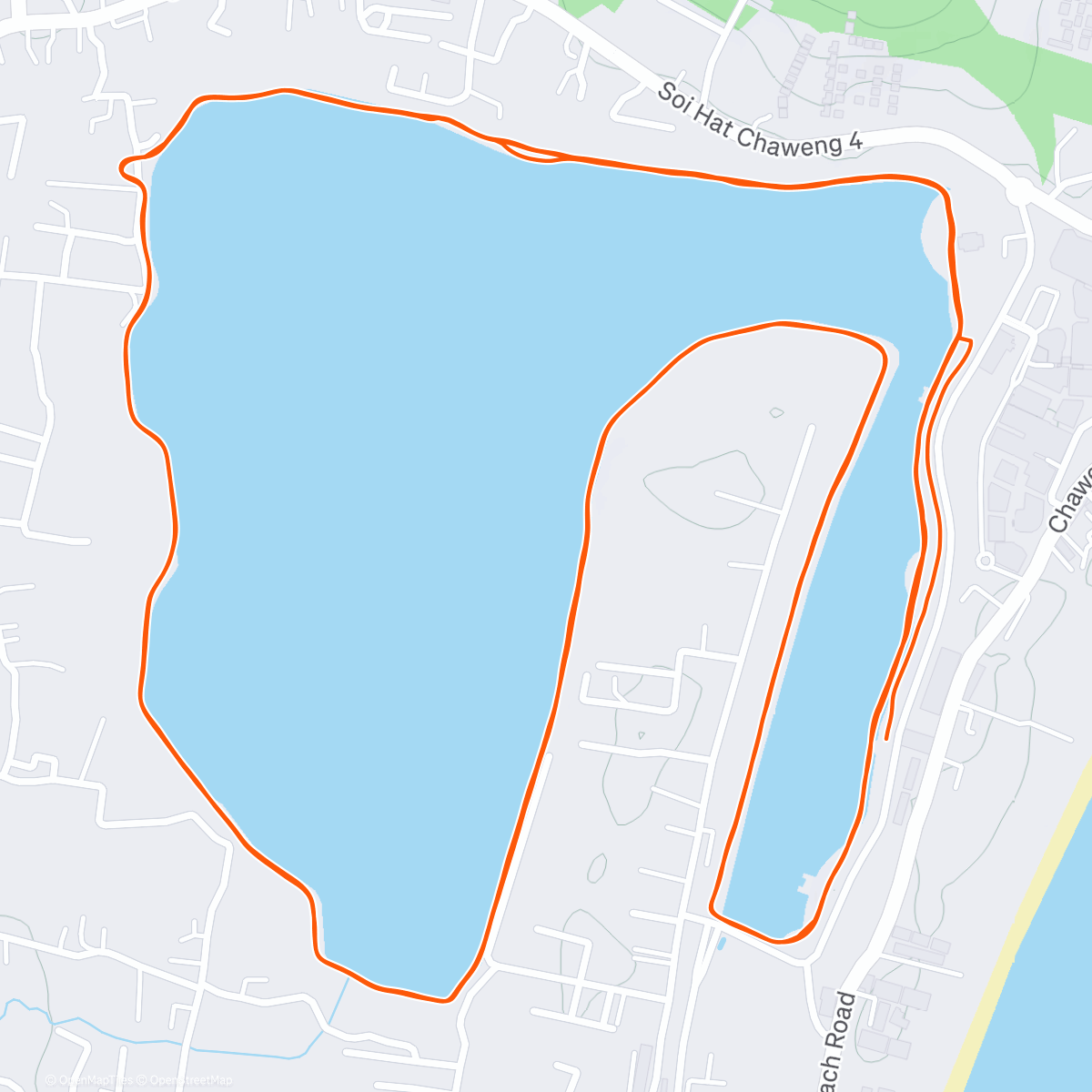 Карта физической активности (Chaweng Lake 🎣💀)