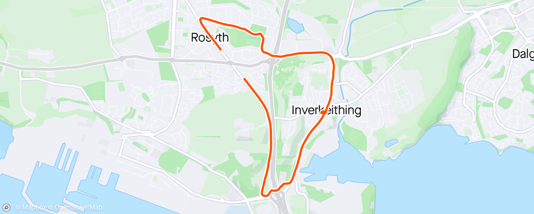 Map of the activity, Evening Walk