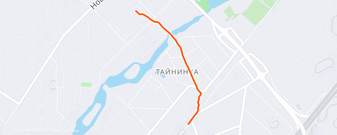 Карта физической активности (Полуденный забег)