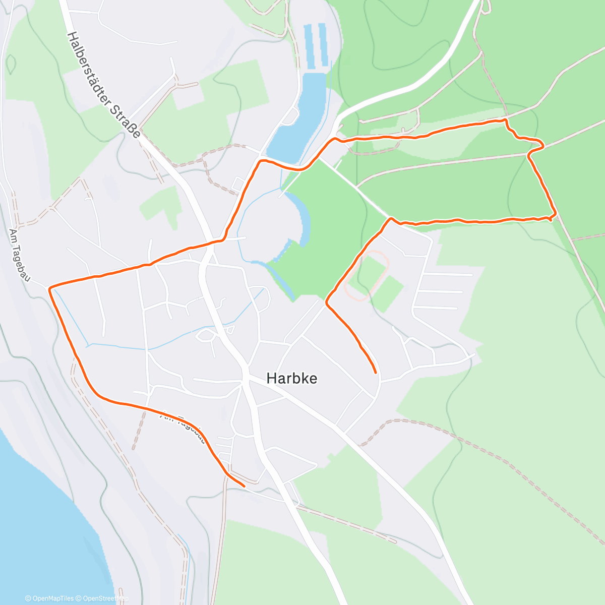 Map of the activity, Spaziergang am Nachmittag