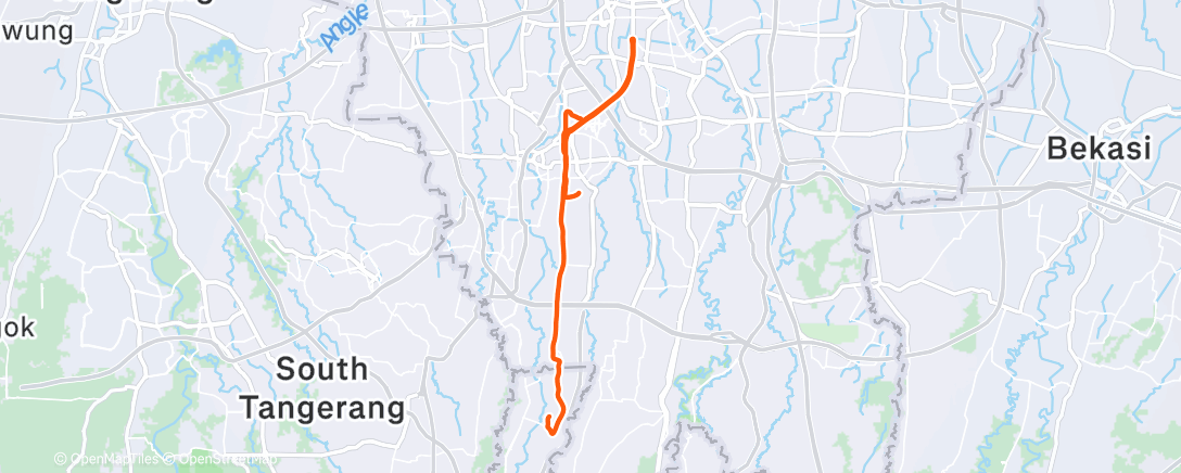 Map of the activity, Morning Ride