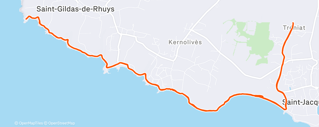 Карта физической активности (Traditionnel Grand Mont A/R)