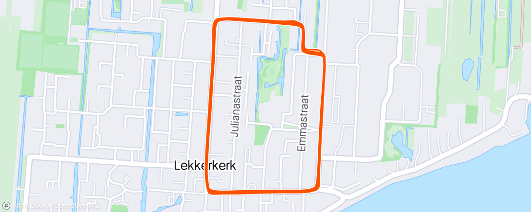 Map of the activity, Ronde van Lekkerkerk