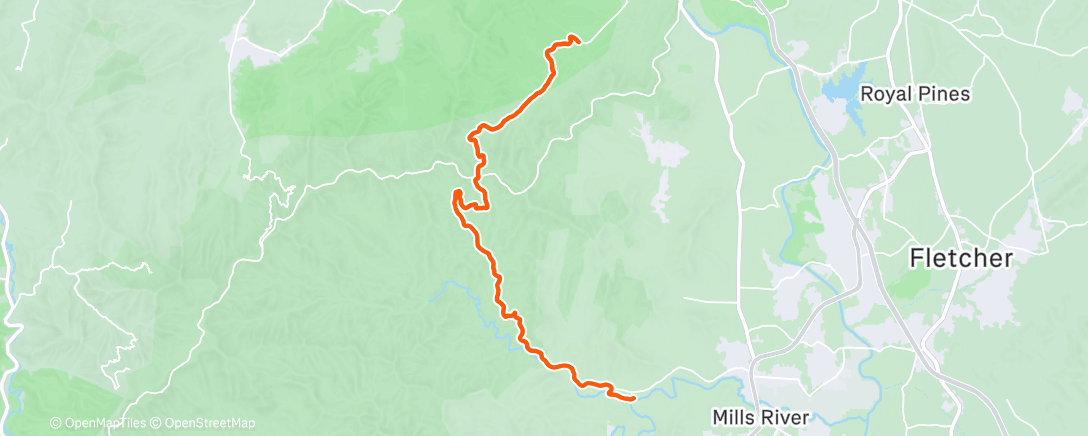 Map of the activity, Day 26.2 -  A good one!