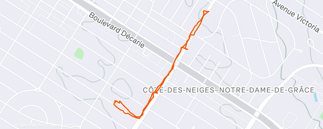 Map of the activity, Défi TOUT-COURT pour terminer 2025 😜🎉🎉🎉 Jour 3/10.