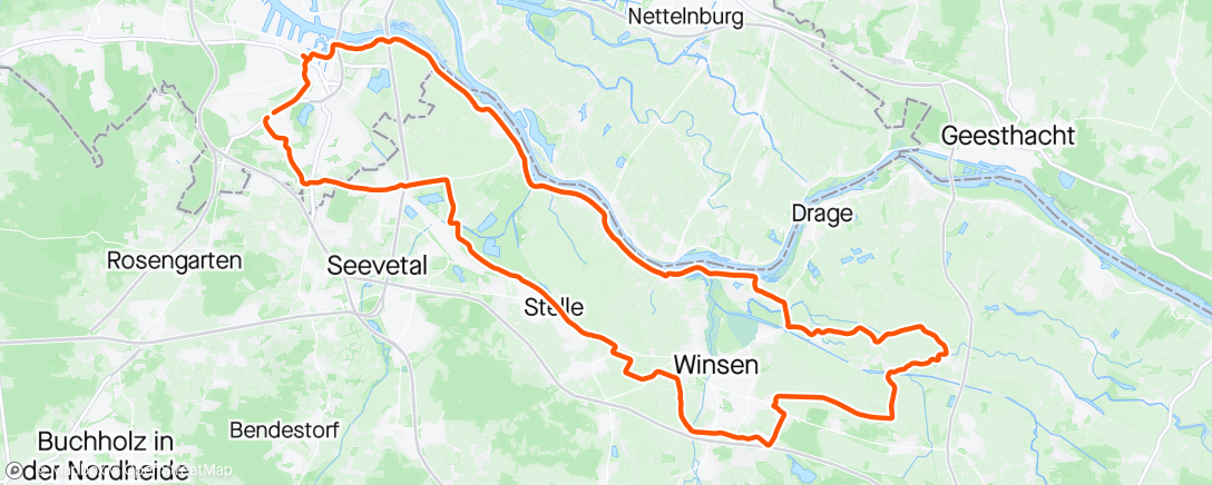Map of the activity, Some fatmax efforts with 60km/h, is my new powermeter underreading or am I that aero ? 🤨