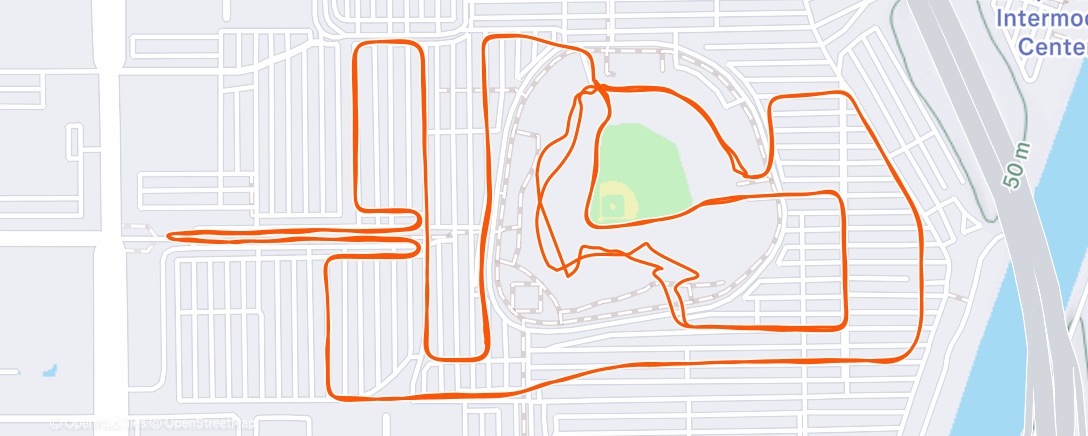 Map of the activity, Jingle Bell Run with WeROCK