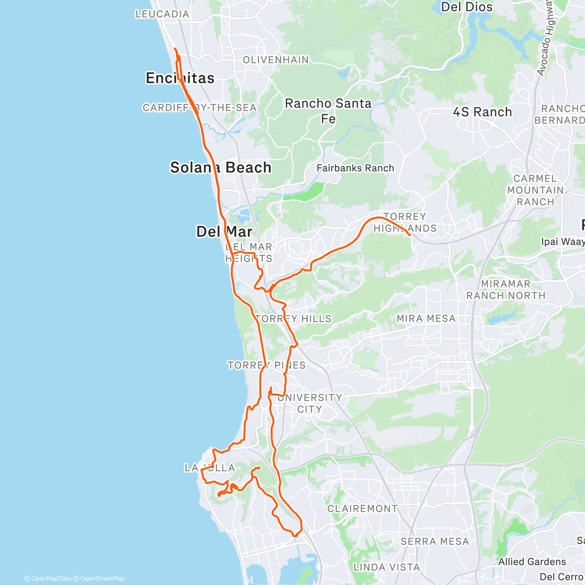 Map of the activity, Here for the views.