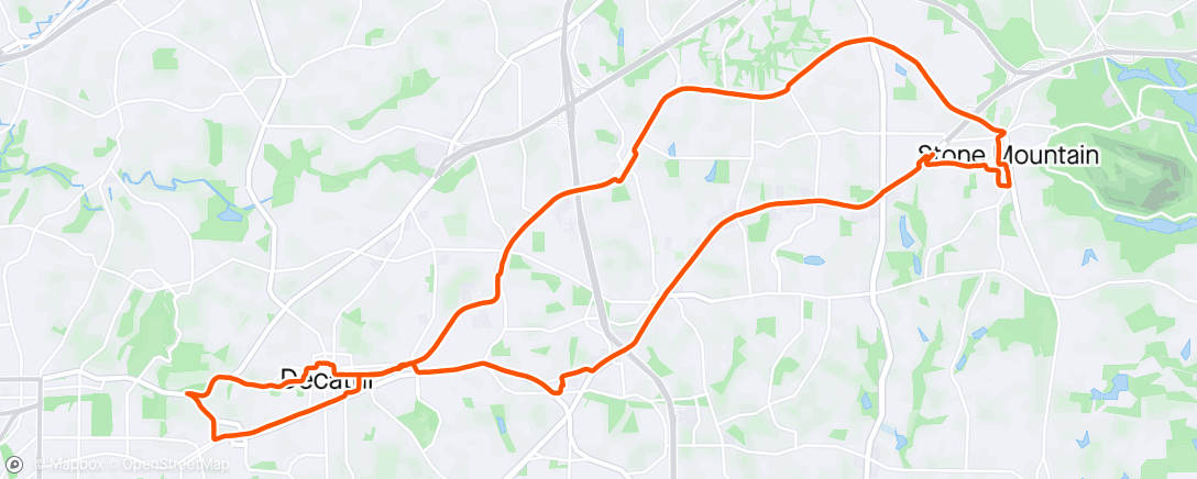 Map of the activity, Interesting ride today.