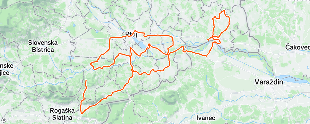 Map of the activity, Stage 3 - Tour of Slovenia