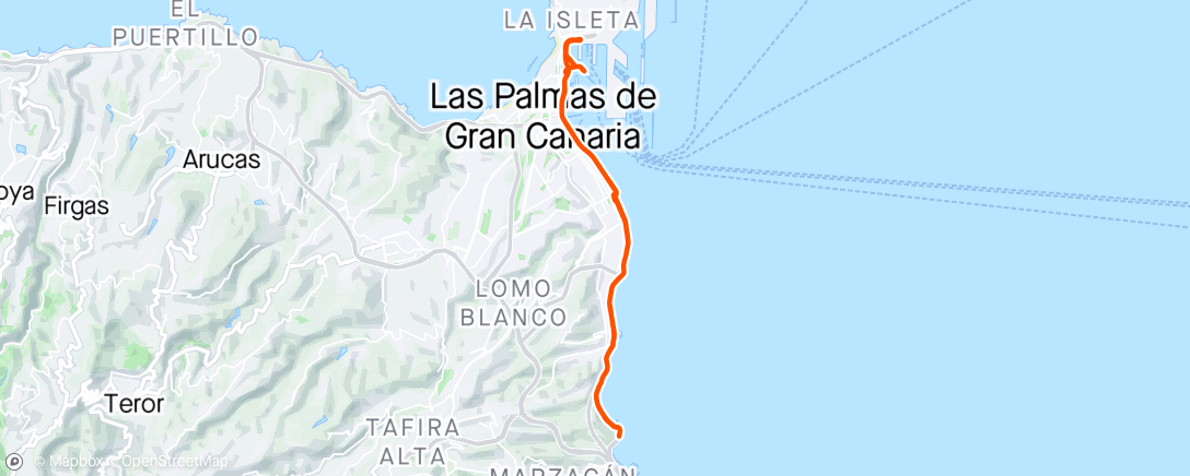 Map of the activity, Gran Can