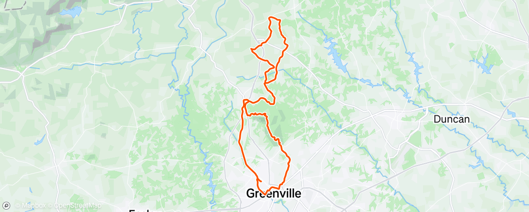 Map of the activity, Morning Ride