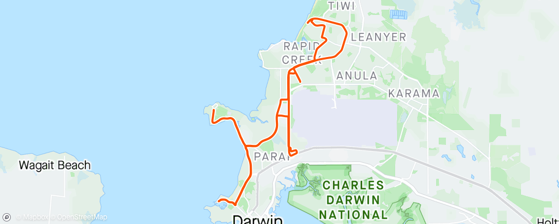 Mapa da atividade, Morning Ride