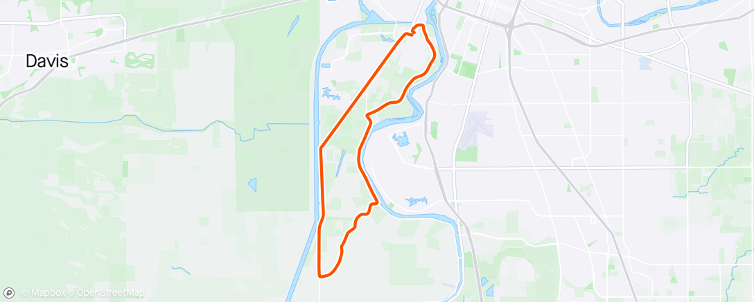 Map of the activity, West Sac Loop - Pequeno