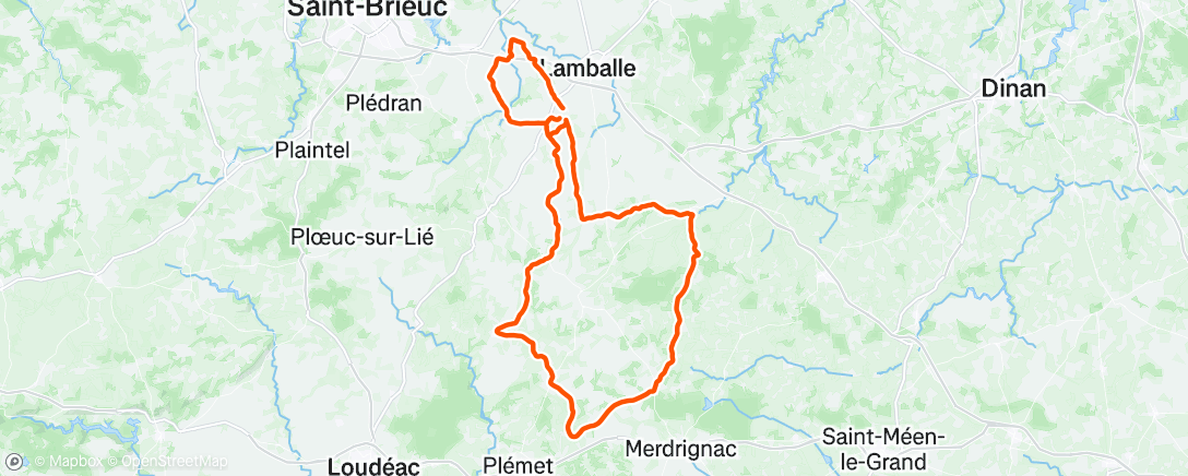 Map of the activity, Morning Ride