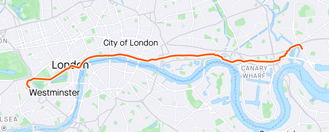 Kaart van de activiteit “Afternoon commute”