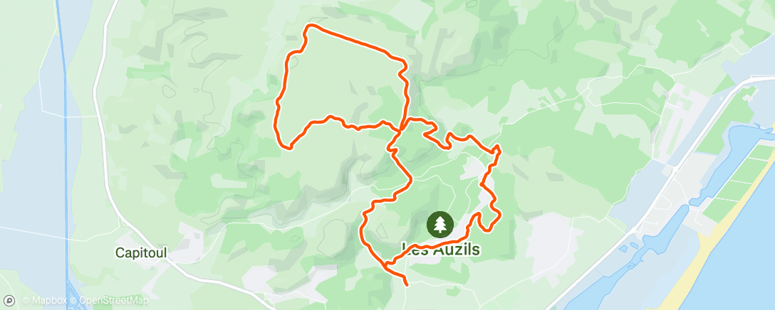 Map of the activity, sortie trail avec Erwann