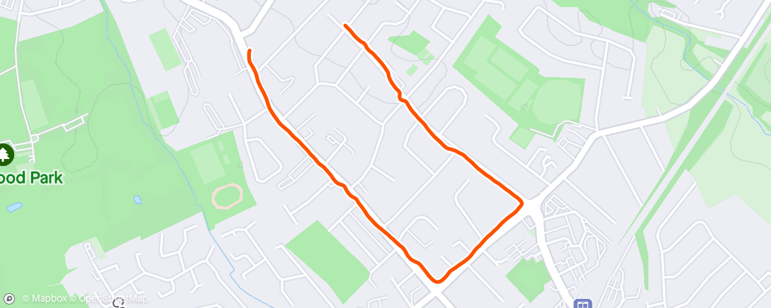 Map of the activity, Little jog