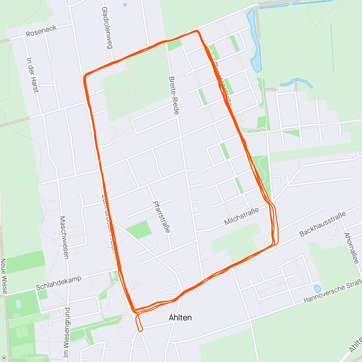 Mapa de la actividad (Evening Run!)