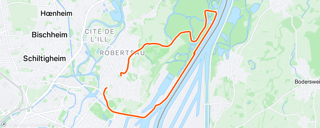 Map of the activity, Lunch Run