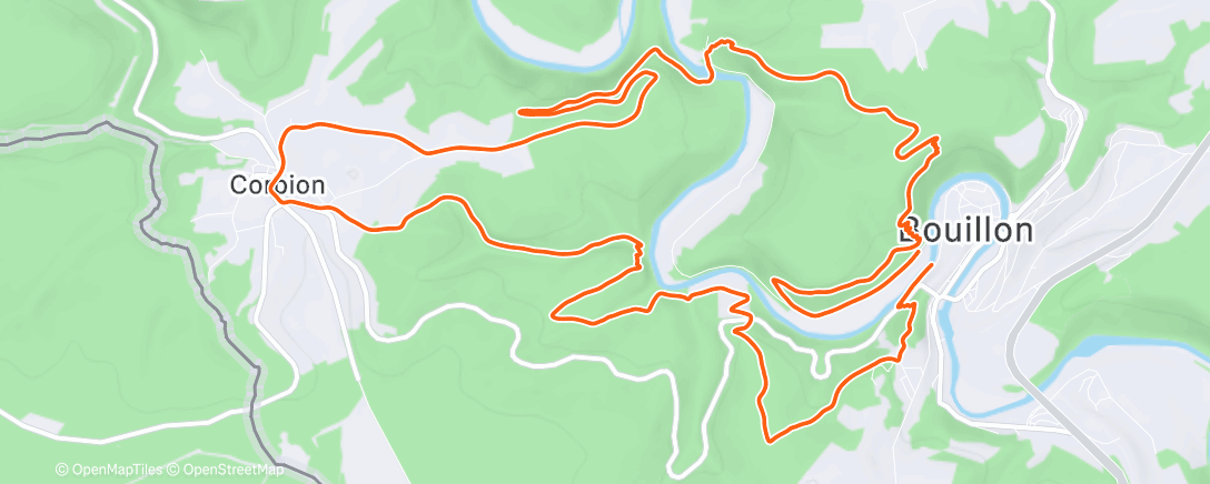 Map of the activity, Castel Run Bouillon