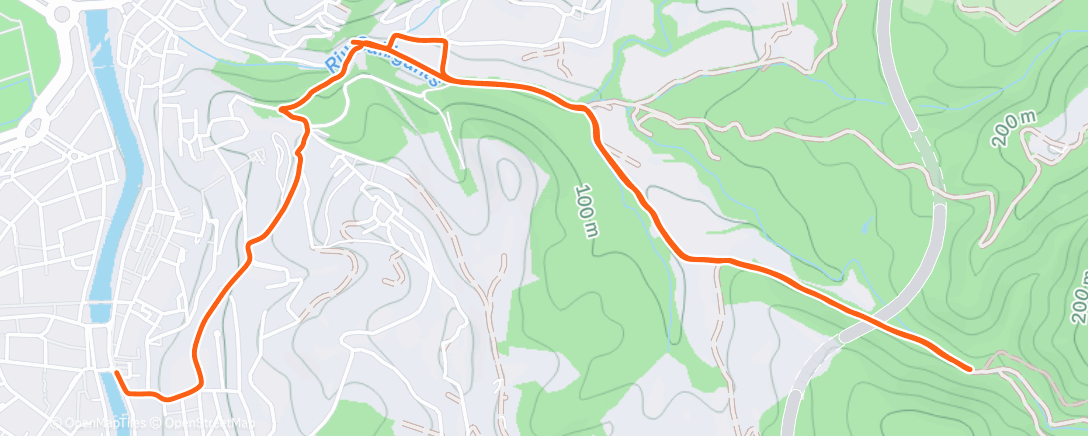 Map of the activity, Tiny twilight toodle