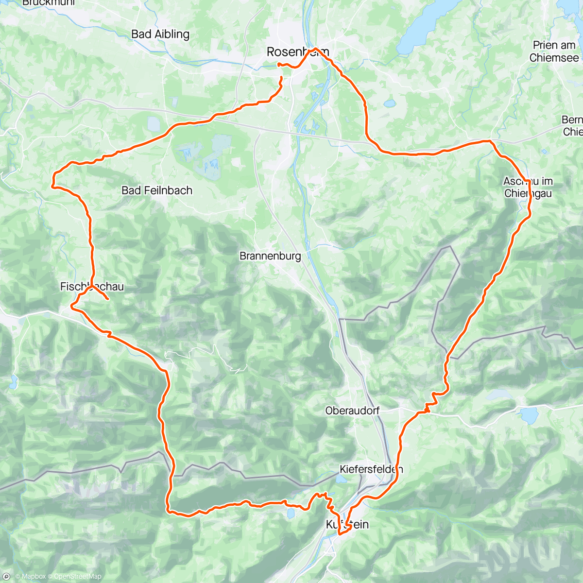 Map of the activity, Kufstein