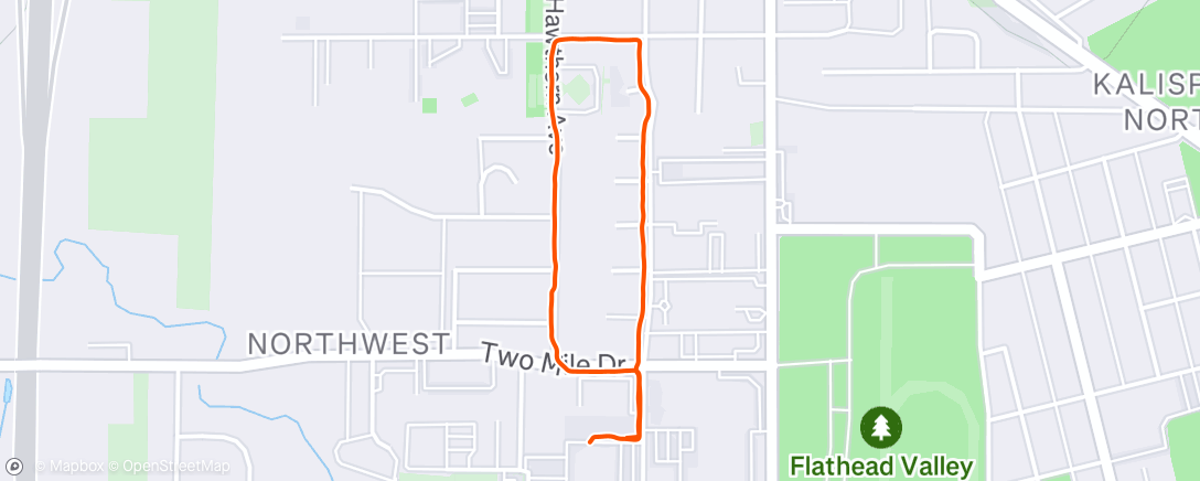 Map of the activity, Afternoon Walk