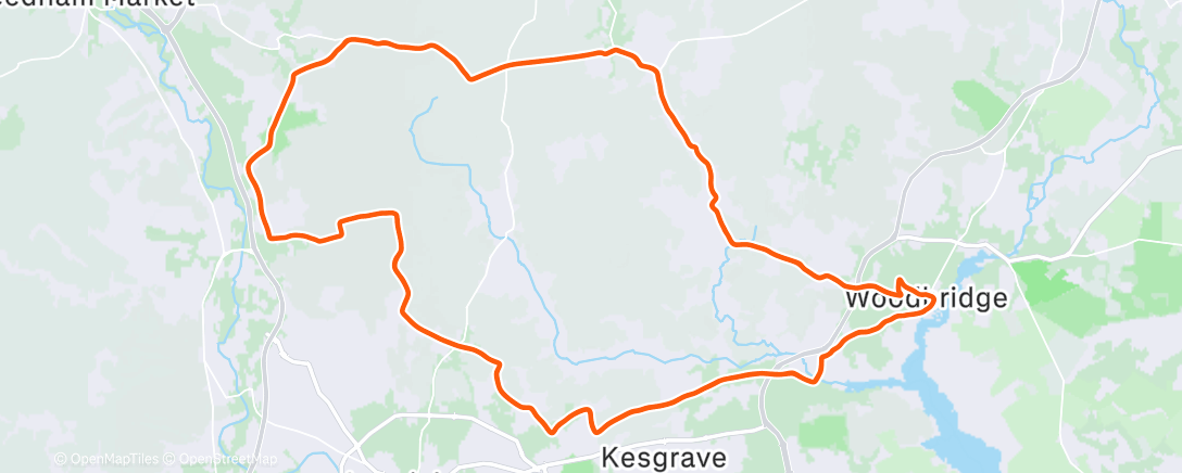 Map of the activity, Morning Ride