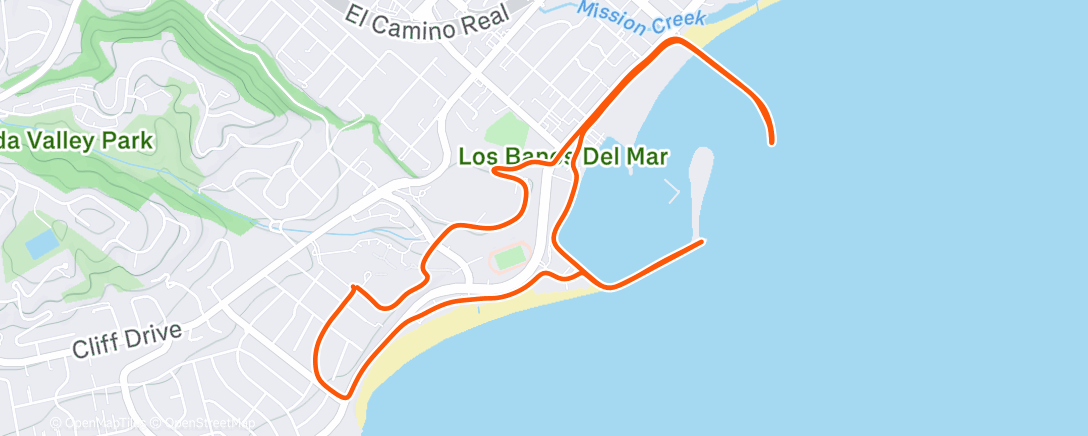 Карта физической активности (Afternoon Run)