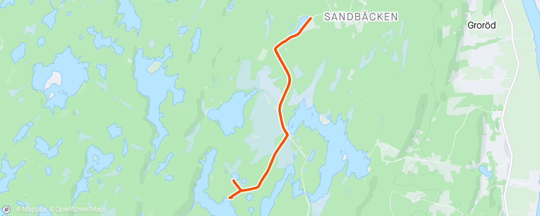 Map of the activity, Frysatur med polarvindar i Svartedalen