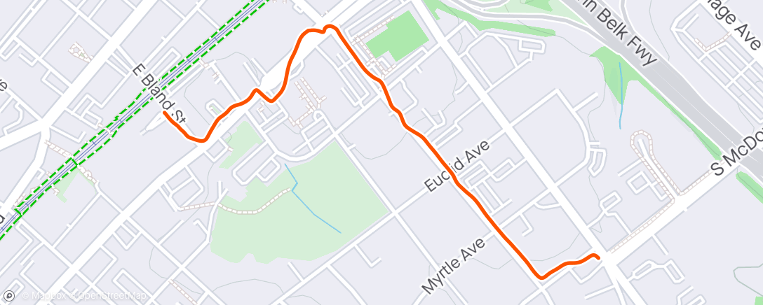 Map of the activity, Run back