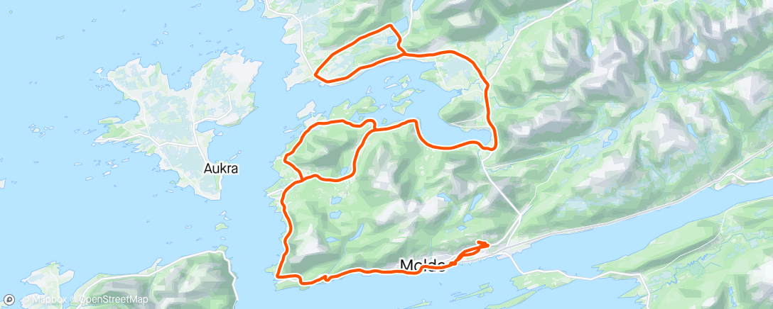 Map of the activity, Fin rolig tur med Molde CK