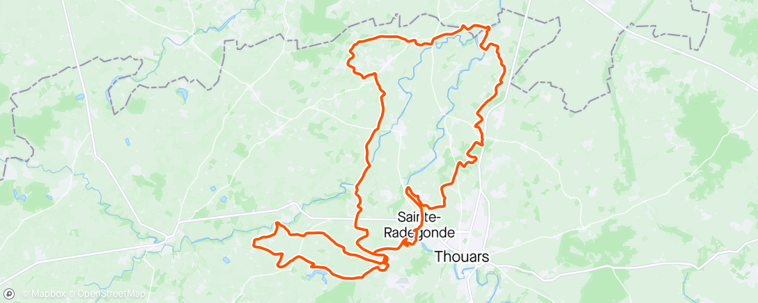 Map of the activity, Championnat régional de Gravel