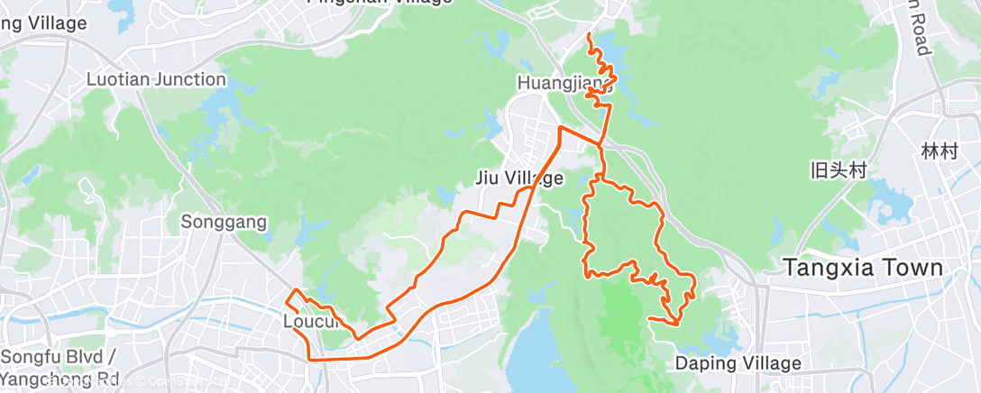 Map of the activity, Morning Ride